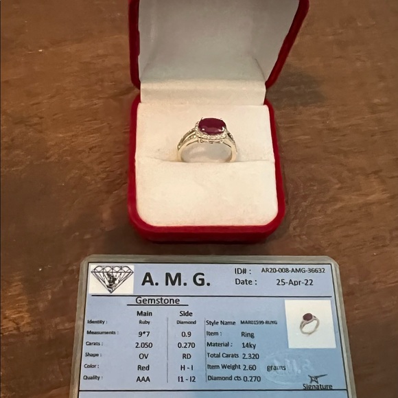 Beautiful 2.32 Carat Ruby and Diamond Ring - Picture 7 of 9